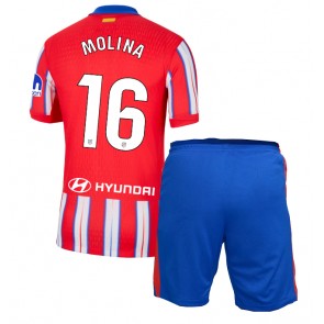 Atletico Madrid Nahuel Molina #16 Hemmakläder Barn 2024-25 Kortärmad (+ Korta byxor)